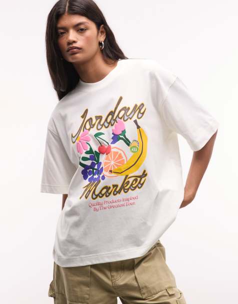 Nike Jordan graphic t-shirt in off white - view 1