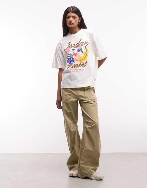 Nike Jordan graphic t-shirt in off white  , 2 of 4