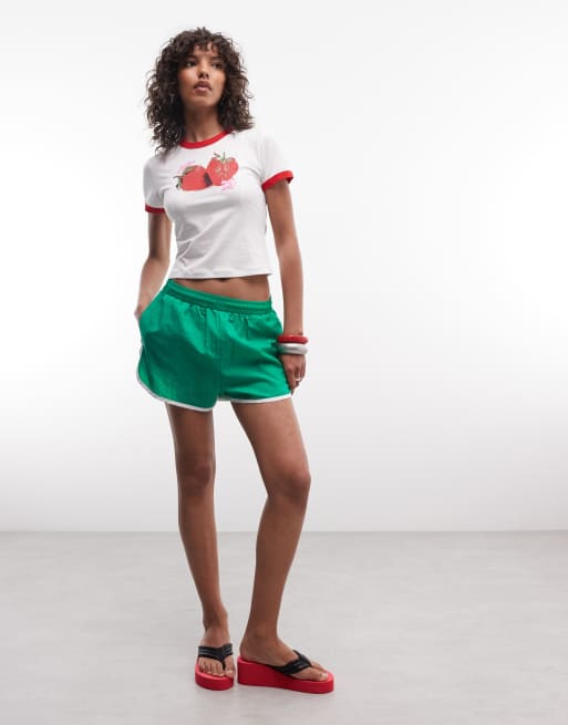 Nike Jordan graphic T-shirt in red and white, 2 of 4
