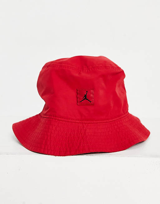 Nike Jordan JM washed bucket hat in red