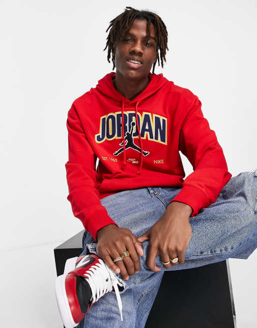 Pull rouge jordan sale