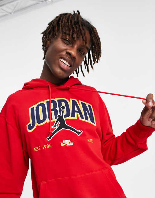 Air jordan cheap hoodie red