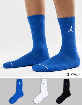 Nike Jordan Jumpman 3 Pack Crew Socks 