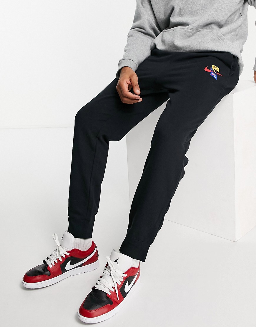 Nike Jordan Jumpman 85 logo fleece joggers in black