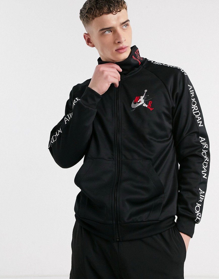Nike Jordan Jumpman Air logo track jacket in black