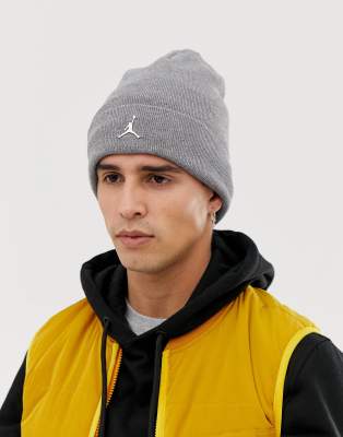 grey jordan beanie