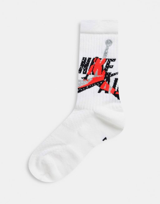 Nike Jordan Jumpman Chaussettes classiques logo Blanc