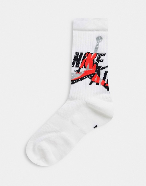Nike Jordan Jumpman Classic logo socks in white