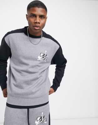 grey jordan crew neck