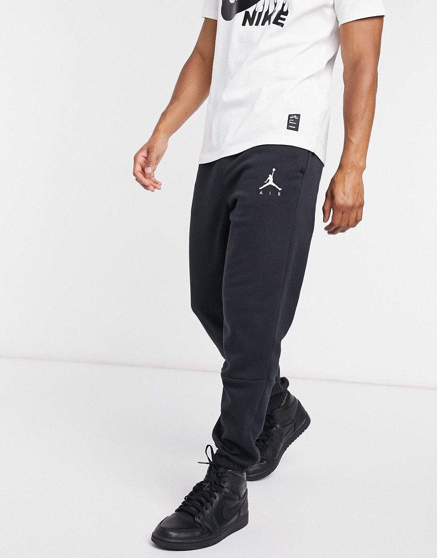 Nike Jordan Jumpman cuffed joggers in black