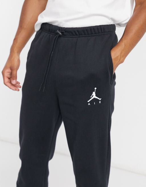 Nike jordan jumpman cuffed joggers in black new arrivals