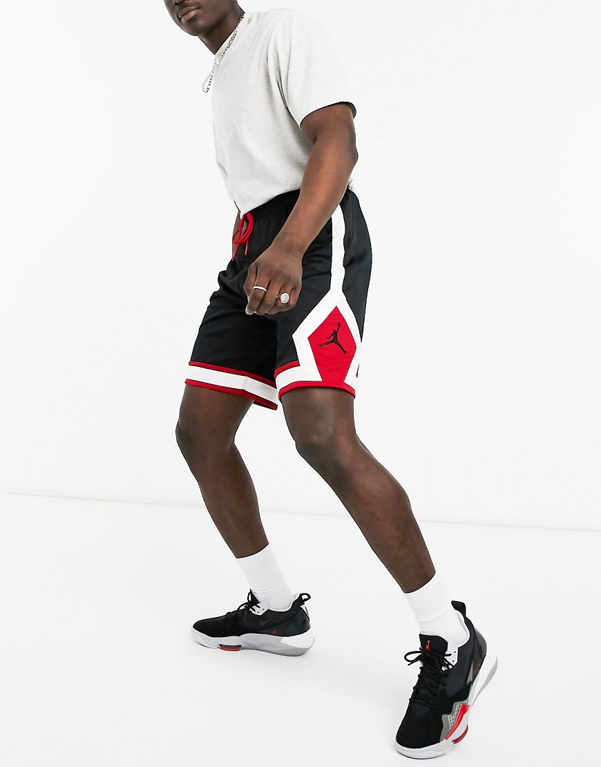 Nike Jordan Jumpman Diamond basketball shorts in black