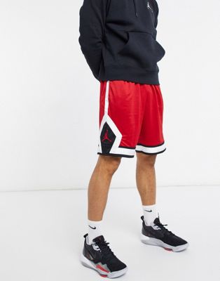 red jordan basketball shorts