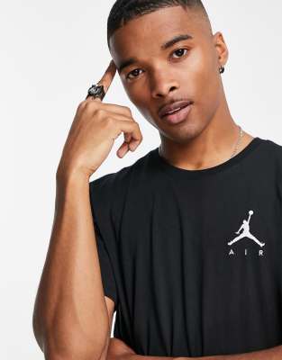 black jordan shirt