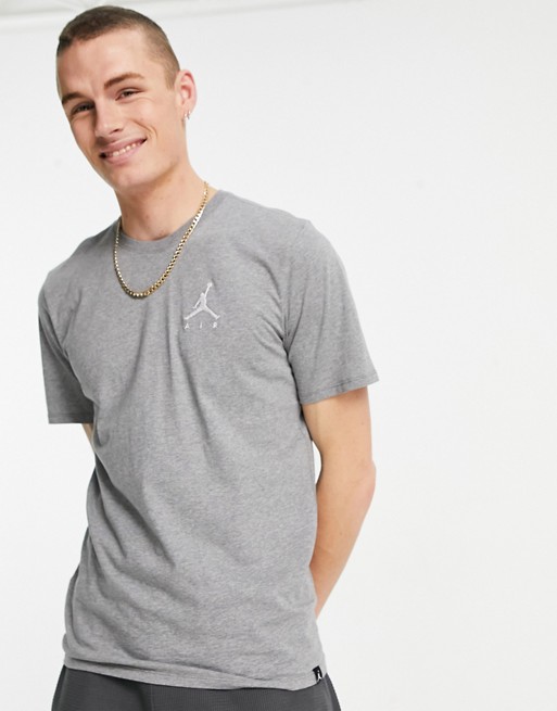 Nike Jordan Jumpman embroidered t-shirt in grey