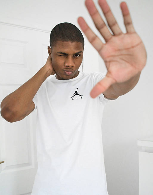 Nike Jordan Jumpman embroidered t-shirt in white