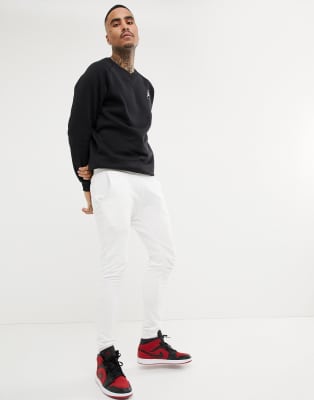 nike air jordan jumpman fleece crew black