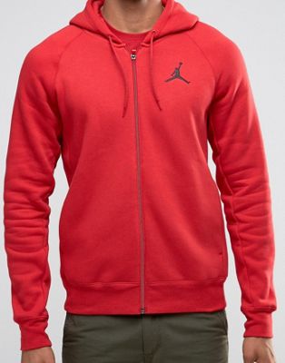 Nike - Jordan Jumpman Flight 823064-687 - Felpa rossa con cappuccio e zip |  ASOS