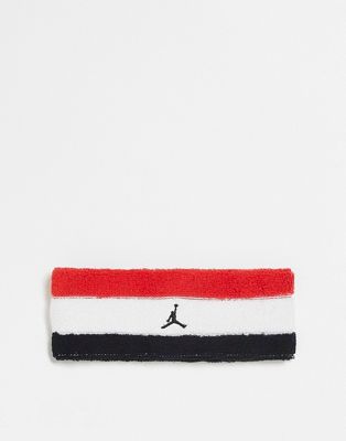 Nike Jordan Jumpman headband in red white and black