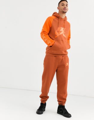 orange jordan tracksuit