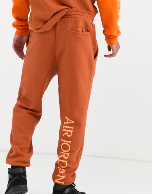 Orange jordan sweatpants new arrivals