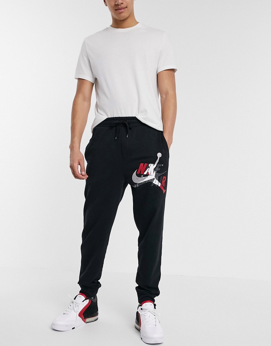 Nike - Jordan Jumpman - Joggers neri con logo-Nero
