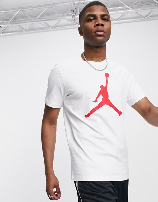 Nike Jordan Jumpman large logo t-shirt in white