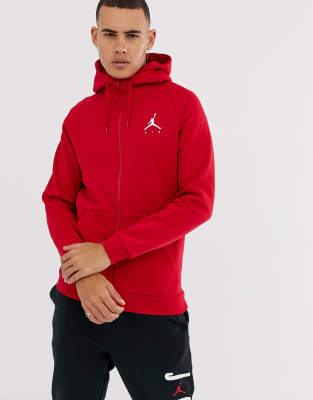 Nike Jordan Jumpman logo hoodie in red 