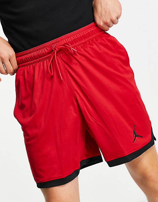 Shorts Nike Jordan Jumpman logo mesh basketball shorts in red 