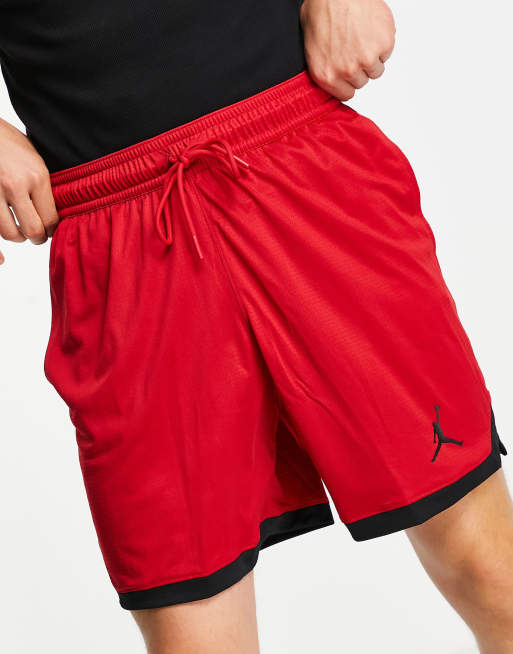 Nike Jordan Jumpman logo mesh basketball shorts in red ASOS