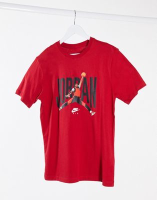 Nike Jordan Jumpman logo t-shirt in red 