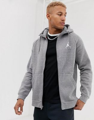 jordan grey zip up hoodie