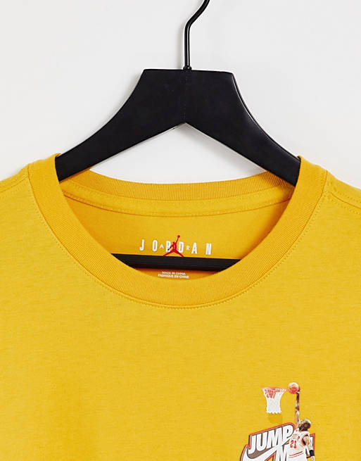  Nike Jordan Jumpman long sleeve t-shirt in yellow 