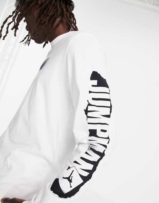 white long sleeve jordan shirt