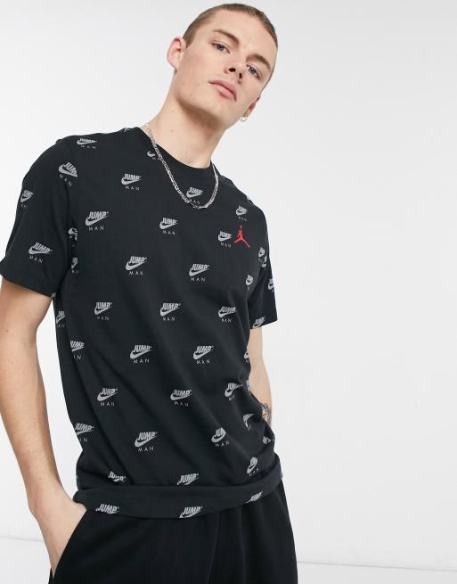 Nike Jordan Jumpman T-shirt avec logo sur l'ensemble Noir ASOS