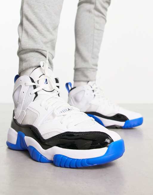 Jordan blanche on sale et bleu