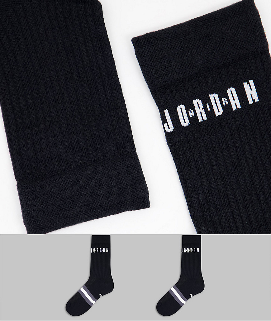 Nike Jordan Legacy 2 pack socks in black