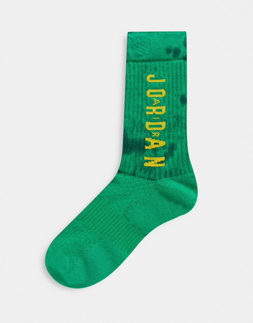 Nike Jordan Legacy DNA tie-dye socks in green