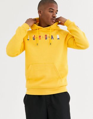 Nike Jordan Logo Hoodie in yellow | ASOS