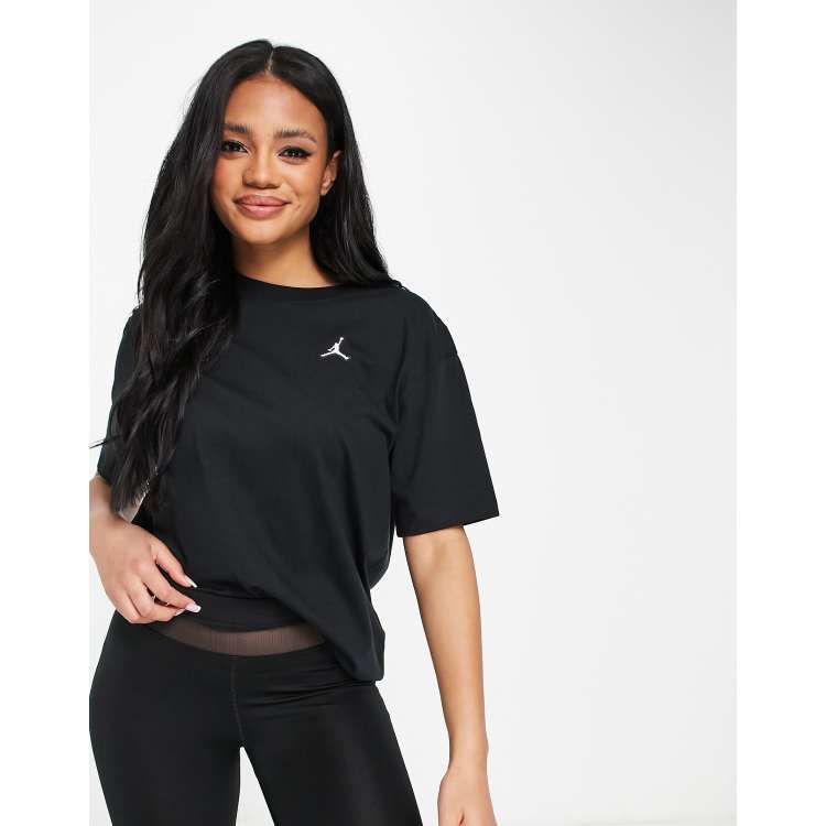 Nike Jordan logo t-shirt in black | ASOS