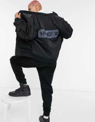 Nike Jordan MA-1 bomber jacket in black 