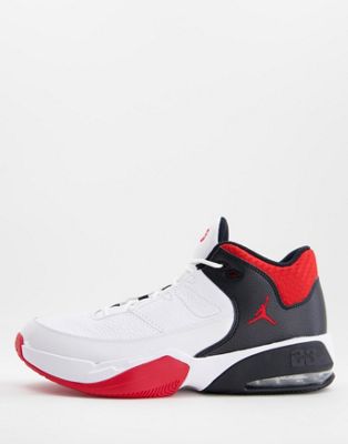 Jordan Max Aura 3 trainers in black/red/white