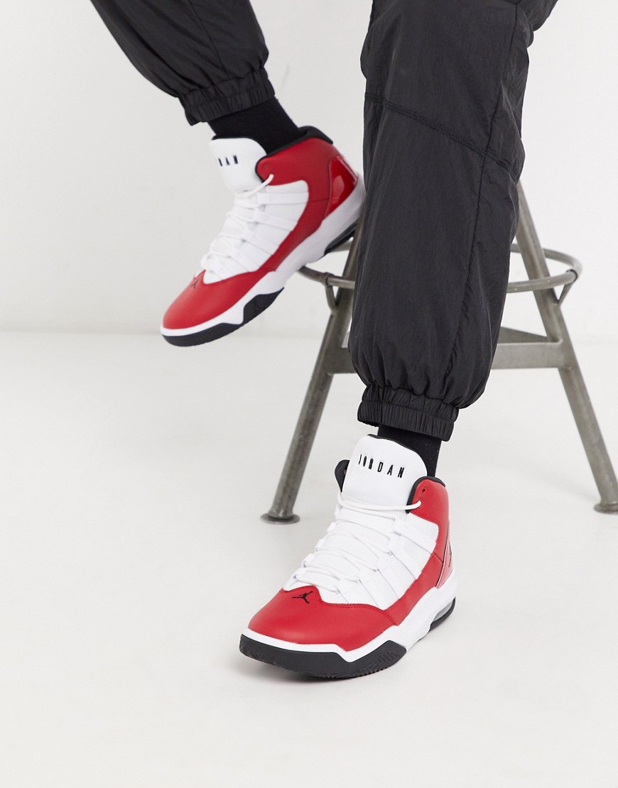 Nike Jordan - Max Aura - Sneakers rosse e bianche-Rosso
