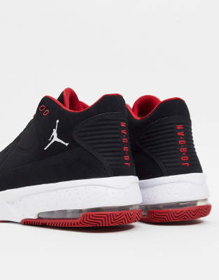 jordan max aura black and red