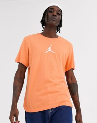 Nike – Jordan – Orange t-shirt med Jumpman-logga på bröstet