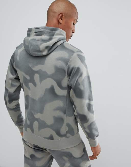 Nike Jordan P51 Flight Fleece Hoodie In Camo 860350 018