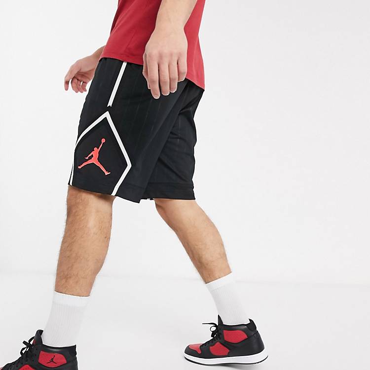 watch TV Alternative proposal Artifact Nike Jordan - Pantaloncini neri con rombo e logo Jumpman | ASOS