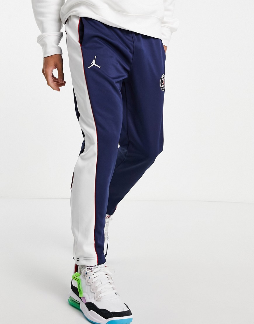 Nike Jordan Paris Saint-Germain track pant in navy and white