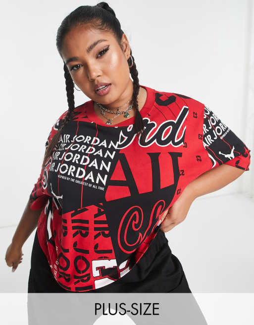 Black and red 2024 jordan t shirt