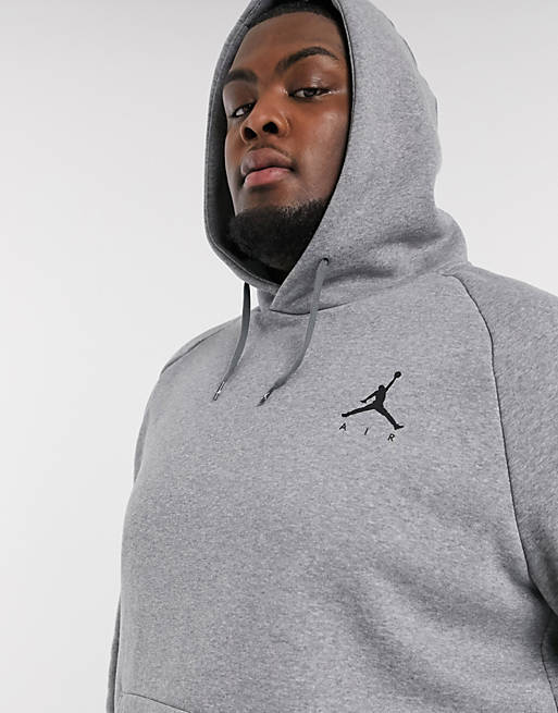 Nike Jordan Jumpman Logo Hoodie In Grey | stickhealthcare.co.uk